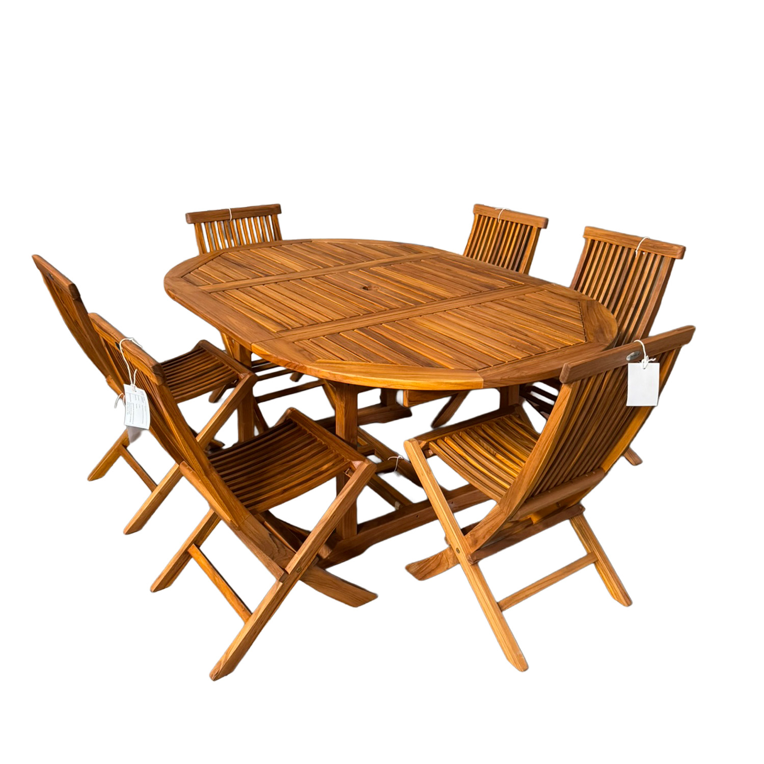 Set mesa Oval con extensión