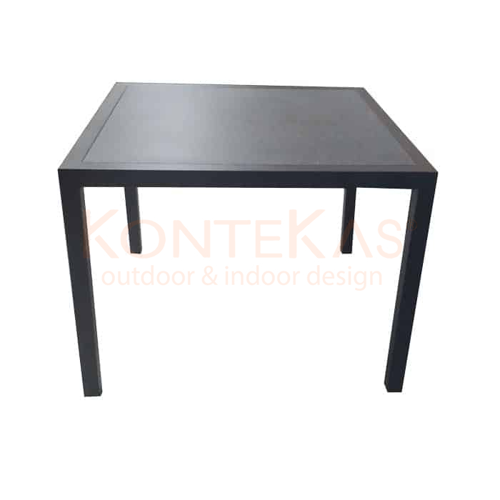 Mesa Cuadrada Brit Stone Glass