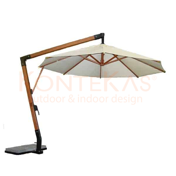 Sombrilla Colgante Redonda 3.5 m de Madera